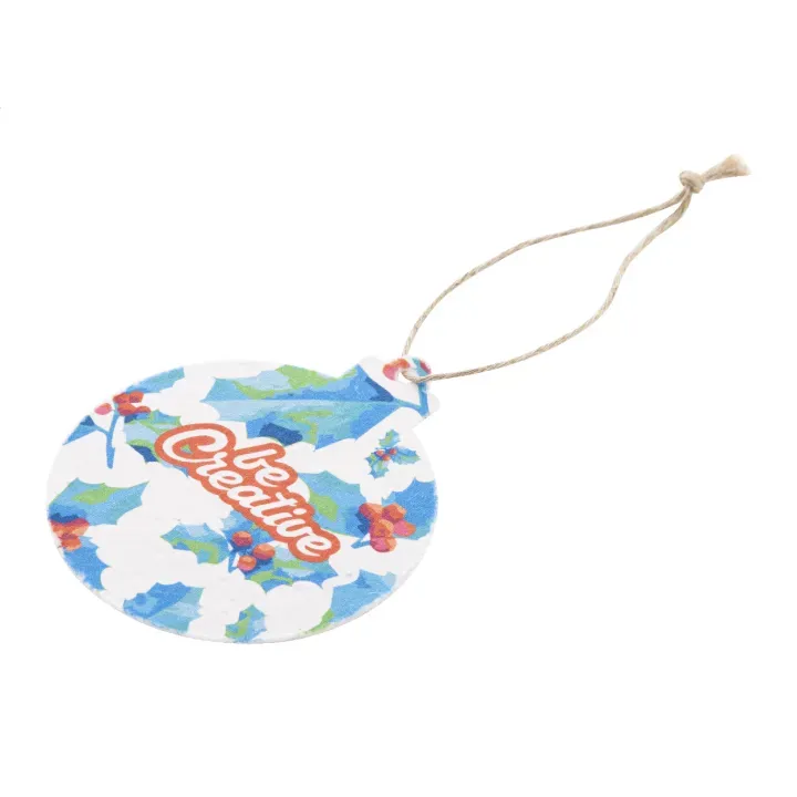 Custom seed paper Christmar tree ornament round - AP716922 (ANDA#A)